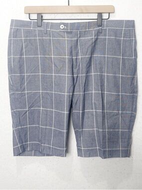 Paisley & Gray Men’s Plaid Skinny Fit Casual Shorts NWOT Goof Business Casual 38